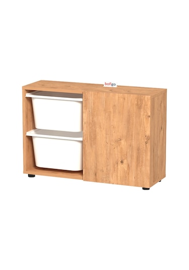 Bofigo Sepetli Dolap Çok Amaçlı Dolap Oyuncak Dolabı Sıla Çam Diğer