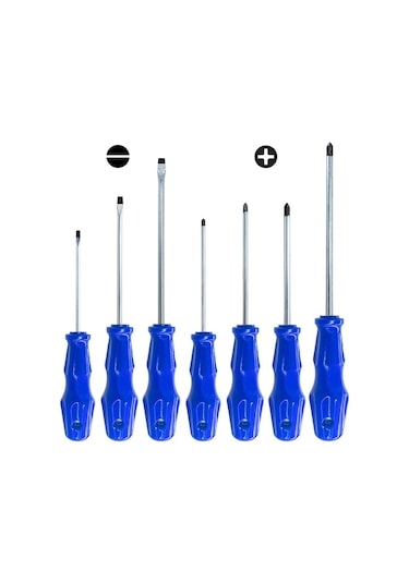 Master 505740 Düz/yıldız Manyetik Uçlu Tornavida Takımı 7 Parça
