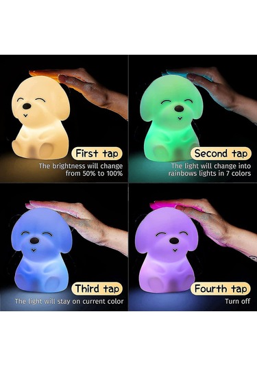 Sevimli Köpek Yavrusu Gece Lambası, Taşınabilir Led Çocuk Gece Lambası Çocuklar İçin Diğer