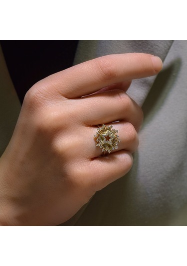 Lilarote Yıldız Figürlü Tasarım Yüzük