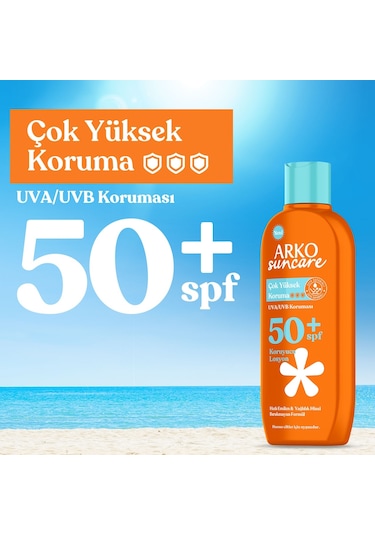 Arko Suncare Çok Yüksek Korumalı Vücut Güneş Losyonu SPF50+ 200 ML