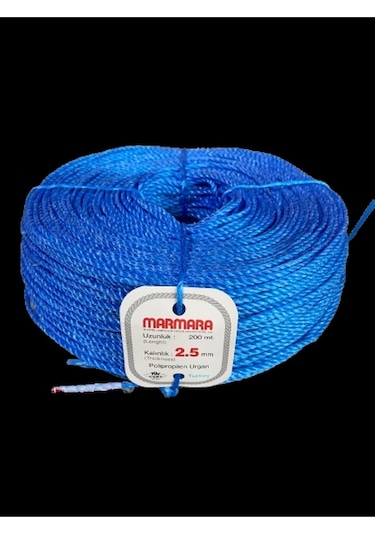 Marmara Ambalaj İpi 2,5mm 200 Metre Urgan Mavi