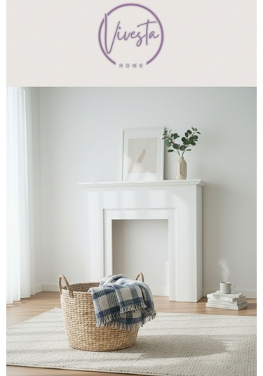 Scotch Battaniye 180 220 Cm Lüks, Yumuşacık Ve Sıcak Tutucu Konfor Battaniyesi Mavi - Beyaz