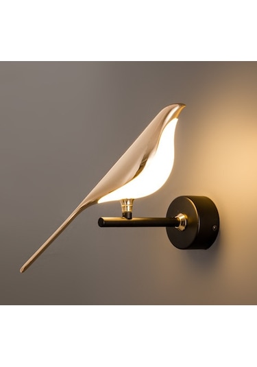 Saksağan Yaratıcı Kuş Duvar Lambası Balkon Lambader Basit Sanat Tasarımı Crossover Aydınlatma Sıcak Işık 3000k Saksağan Duvar Lambası Tek Kafa 220v