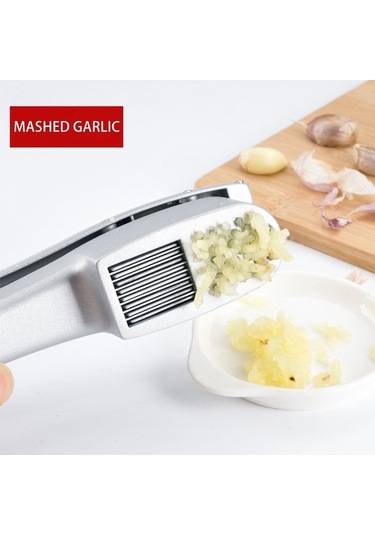 Pazly Paslanmaz Çelik Sarımsak Ve Zencefil Pres - Ergonomik Saplı Kırıcı, Kolay Soyulma, Bulaşık Makinesi Güvenli, Çok Renkli Mutfak Aleti Çok Renkli
