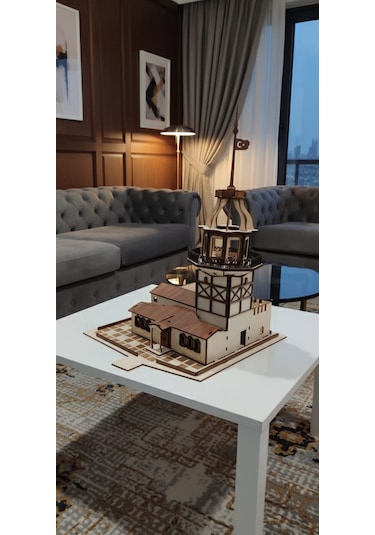 99 Parça 3d Ahşap Kız Kulesi Puzzle