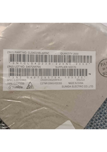 Cls4d23b-220nc 22uh 0.85a Sumıda Smd Bobin 23 Adet