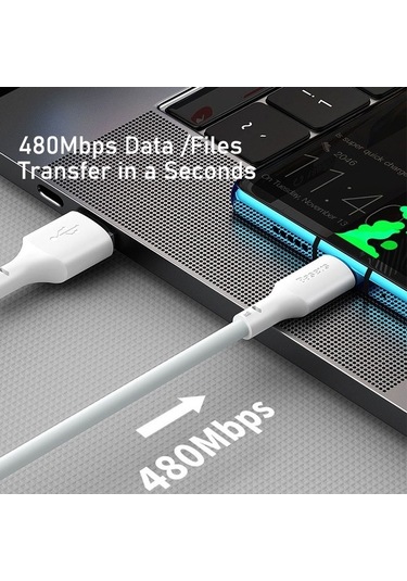 Prestigegoods 12-13 Pro Max Xs X 11 Artı İçin Baseus Usb Kablosu, 2.4a Hızlı Şarj, İp 7 Se Uygun, Usb Veri Hattı