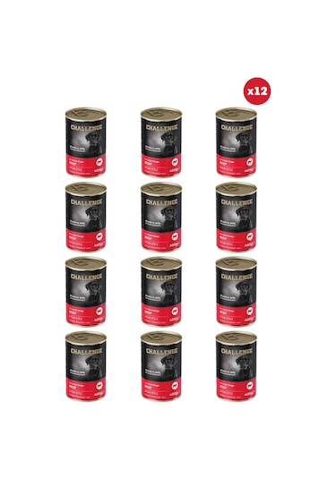 Sığır Etli Yetişkin Köpek Konservesi 400 Gr X 12 Adet
