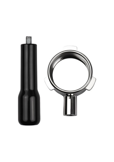 3 Kulak Paslanmaz Çelik Dipsiz Portafilter 54 Mm Siyah