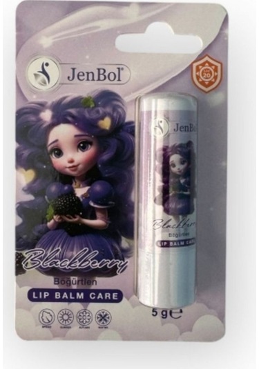 Jenbol Kids Lip Balm Dudak Bakım Kremi Böğürtlen Spf 20 5 Gr