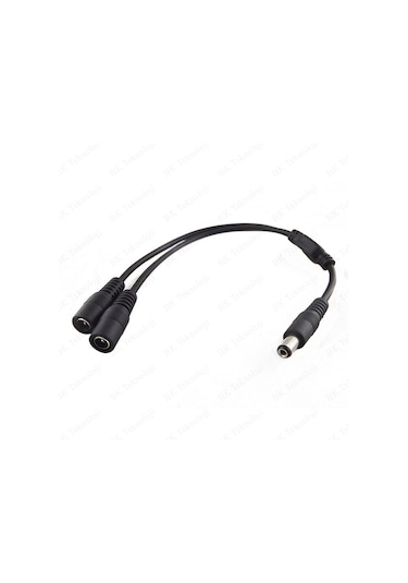 DC Güç 5.5x2.1mm 1 Erkek - 2 Dişi Çoklayıcı Kablo CCTV