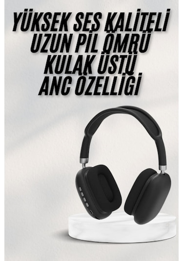 Yeni Nesil Bluetooth Kulaklık Kulak Üstü Anc Özelliği Yüksek Ses Kaliteli
