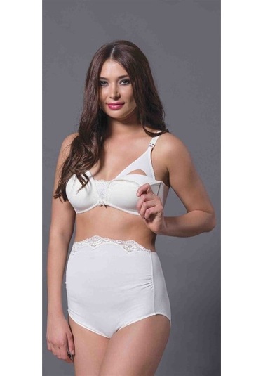 Magic Form 5761 Fisto Dantelli İnce Süngerli Emzirme Sütyeni - Ekru Ekru