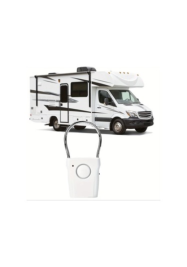 Willowhaven 1 Adet 110db Yüksek Sesli Taşınabilir Beyaz Kapı Güvenlik Alarmı, Ev Rv Karavan Kapısı Koruma