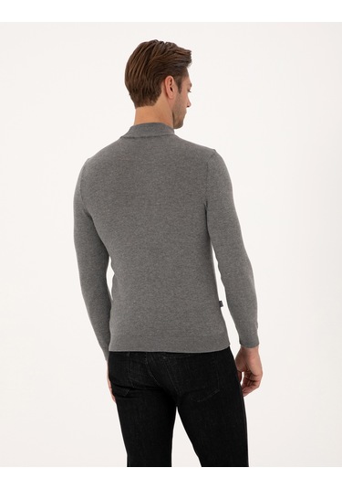 Pierre Cardin Erkek Gri Melanj Kazak /triko 50314176-vr086 Gri Melanj