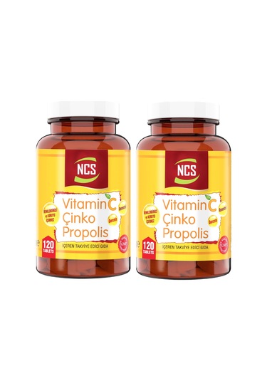 Ncs Vitamin C Çinko Propolis 120 Tablet 2 Adet