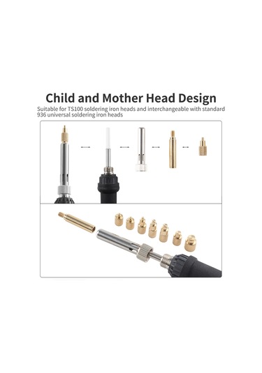 Springsun 3d Yazıcı Aksesuarı Bakır Isıtmalı Somun Presi Takımı - M2-m8 Boyutları, Ts100/ts101 Ve 936 Ucu Uyumlu, Verimli Isı Transferi