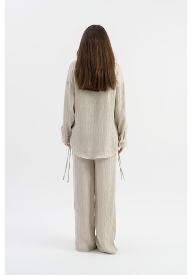 Yandan Bağlamalı Tunik Gömlek - Taş-taş Taş