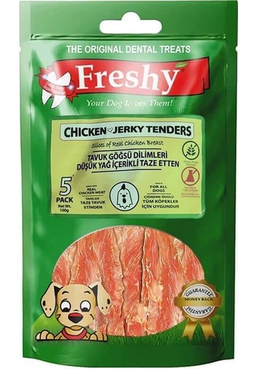 Freshy Chicken Jerky Tenders Tavuk Göğsü Et Dilimleri 100 G