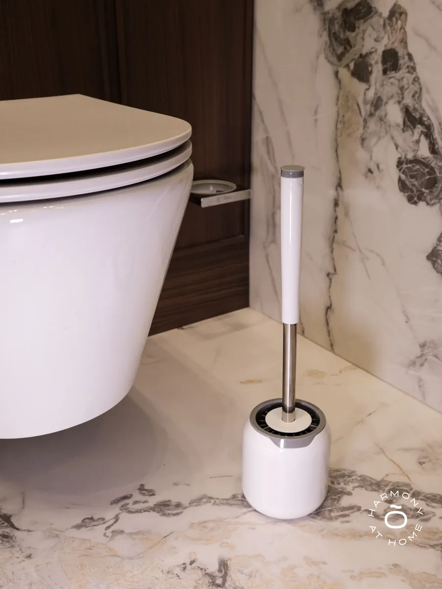 Tohomu Beyaz Silikon Tuvalet Fırçası 435455288 Beyaz