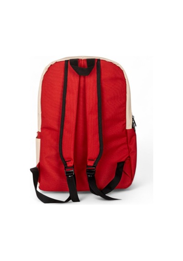 Sincap Baskılı Çocuk Unisex Krem Kırmızı Sırt Çantası Pwcnt015 Krem Kırmızı