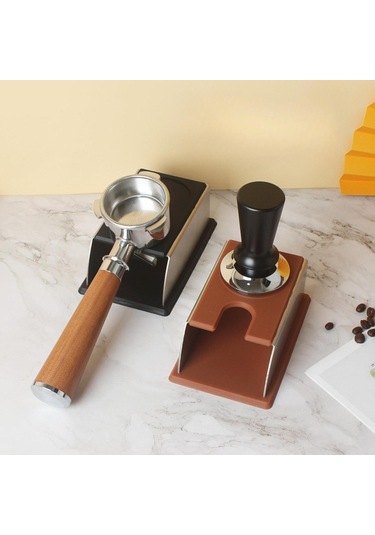 Suntek Espresso Tamper Tutucu İstasyonu Anti Kaymalı Siyah
