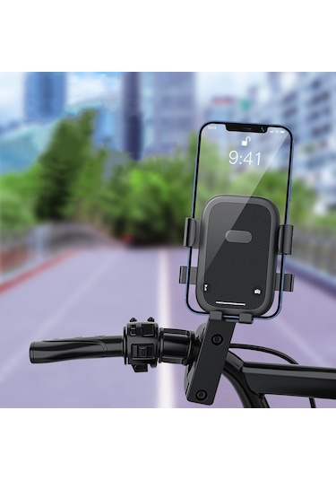 Sones Q1 Motosiklet Cep Telefonu Tutucu Metal Dikiz Aynası Bisiklet Braketi Gidon