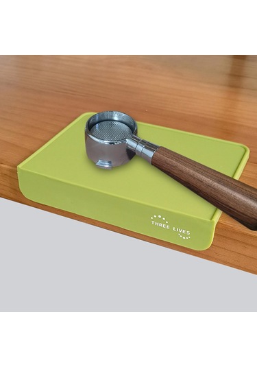 Suntek Kafeler Kahve Makinesi Barista Yeşil Için Silikon Kahve Pedi Kaymaz Düz Kalınlaşmak