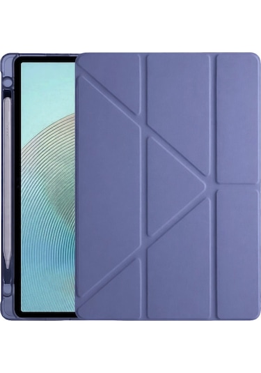 Xiaomi Redmi Pad 2 Kalemlikli Mars Tablet Kılıfı - Lavender Arka Kapak