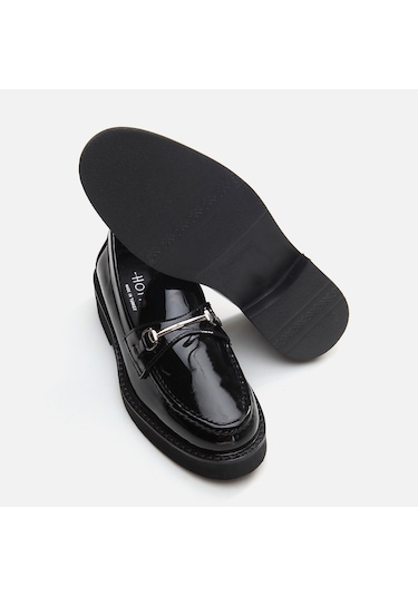Hotiç Hakiki Deri Siyah Kadın Loafer 01ayh291740a100 Siyah