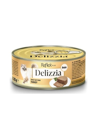 Reflex Plus Delizzia Kıyılmış Hindi Etli Yetişkin Kedi Konservesi 85 Gr