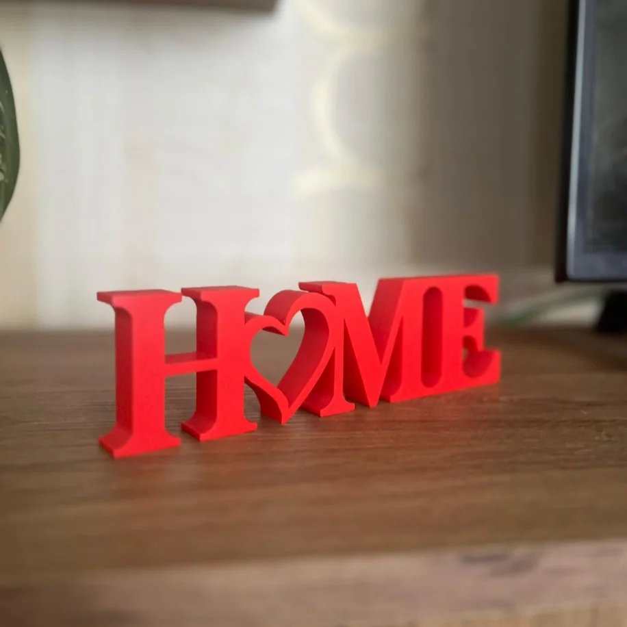 Home Yazılı Dekoratif Biblo Masaüstü Dekor - Kırmızı 0