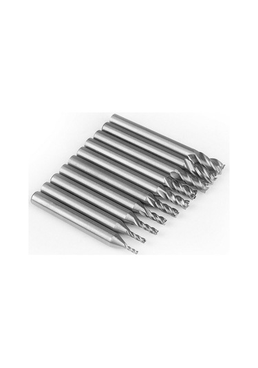 Kangvka 10 Adet Hss Malzeme 4 Kanallı Freze Ucu Seti 1.5-6mm - Alüminyum Ve Çelik İçin Cnc Uygun Kesici Aletleri