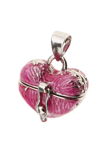 Soulader Sevgiliye Özel Anlamlı Kilitli Tabut Kolye Romantik Aşk Sembolü Pembe