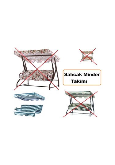Salıncak Minderi Set Yastık Tente Kolluk Sünger