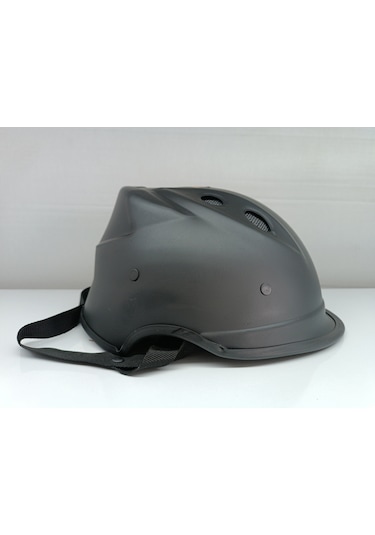 Mrthlmt Yerli Üretim Havalandırma Delikli Jokey Motosiklet Kaskı Mat Siyah