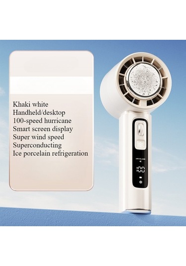 Yarı Iletken Soğutma Buz Kompres Yüksek Hızlı El Fanı Usb Taşınabilir Şarj Edilebilir Açık Küçük Fan 3909 Haki