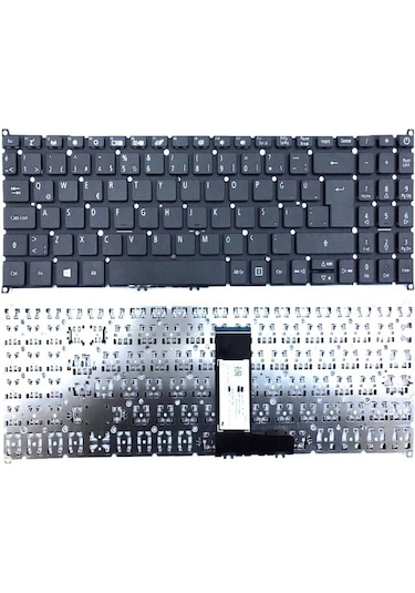 Acer Uyumlu Aspire 5 N20C5 Klavyesi Tuş Takımı (Siyah TR)