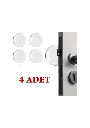 Periboia Şeffaf Silikon Mobilya Ve Kapı Durdurucu Darbe Pedi 4'lü