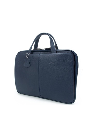 Erkek Laptop & Evrak Çantası Hakiki Dana Deri Lacivert 9091-l-130451 Siyah