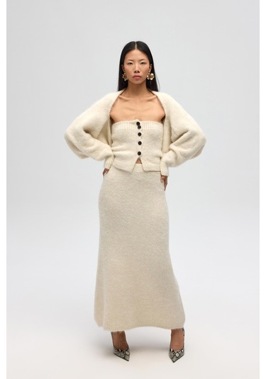 Vintera Bej Üçlü Triko Takım Bej