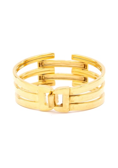 Altın Kaplama 2 Sırda Kaburga Kelepçe Kb-127 Altın