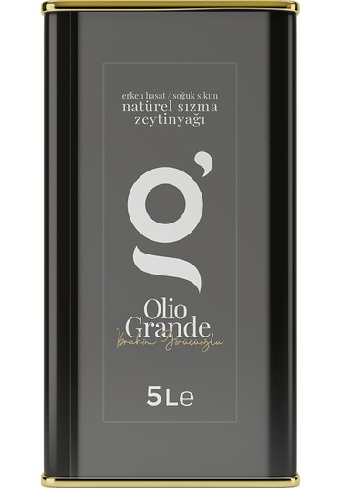 Olio Grande Erken Hasat Soğuk Natürel Sızma Zeytinyağı Teneke 5 L