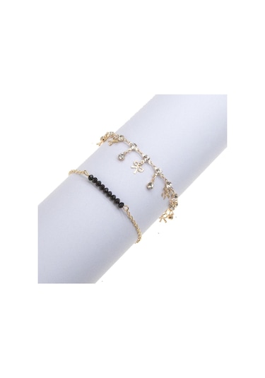 Avrupa Ve Amerikan Modası Çok Yönlü Sokak Müzayedesi Seksi Çok Katmanlı Zincir Püsküllü Halhal Altın