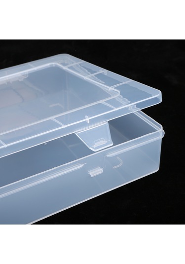 Lemestar Saydam Pp Plastik Kapaklı Dikdörtgen İpad Ve Notebook Saklama Kutusu - Hafif, Dayanıklı, Toz Koruyucu, Büyük Kapasite Diğer