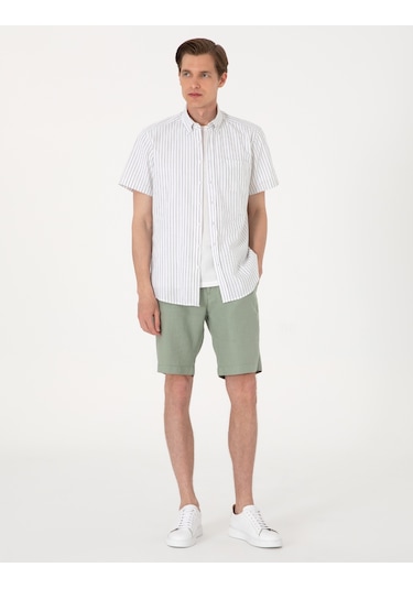 Pierre Cardin Erkek Haki Gömlek Kısa Kollu 50307082-vr027