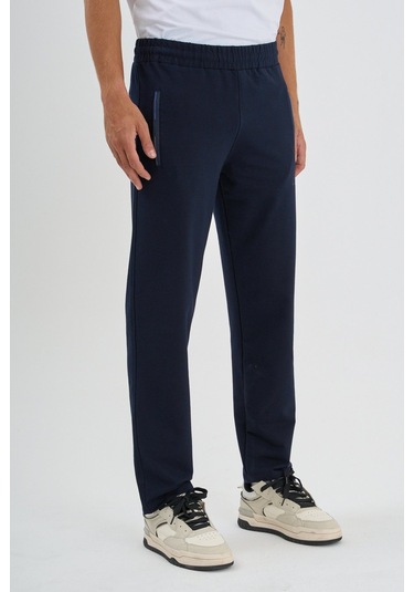 Shooter Sportswear Erkek Antrasit Eşofman Altı Nefes Alabilir Regular Kalıp Lastikli Ayarlanabilir Bel Lacivert