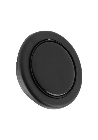 Xiyyadms Siyah Evrensel Araba Direksiyon Klakson Düğmesi - Kaliteli Metal+plastik, Kolay Kurulum, Eski/bozukunu Değiştirir - Logo Yok