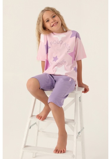 U.s. Polo Assn. Kız Çocuk Toz Pembe Pijama Takım 50315466-vr050 Toz Pembe